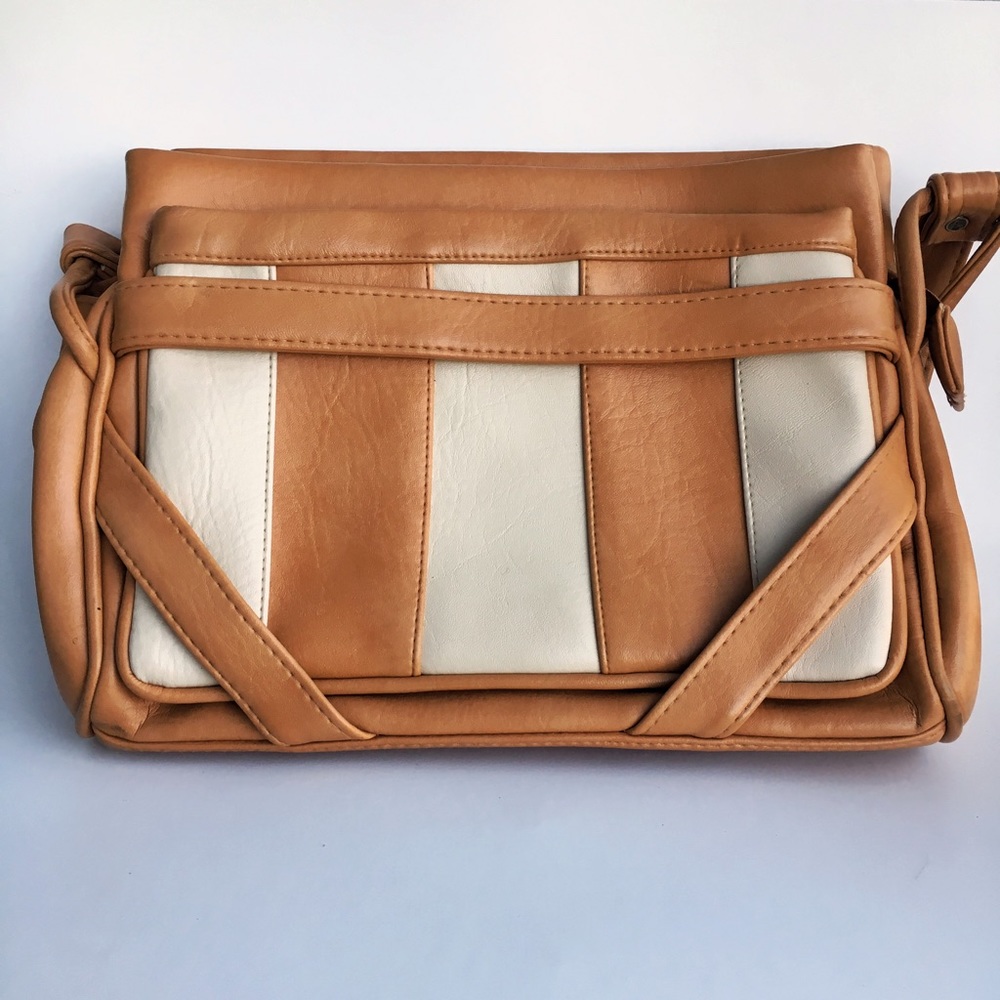 Vintage cream and tan purse and clutch